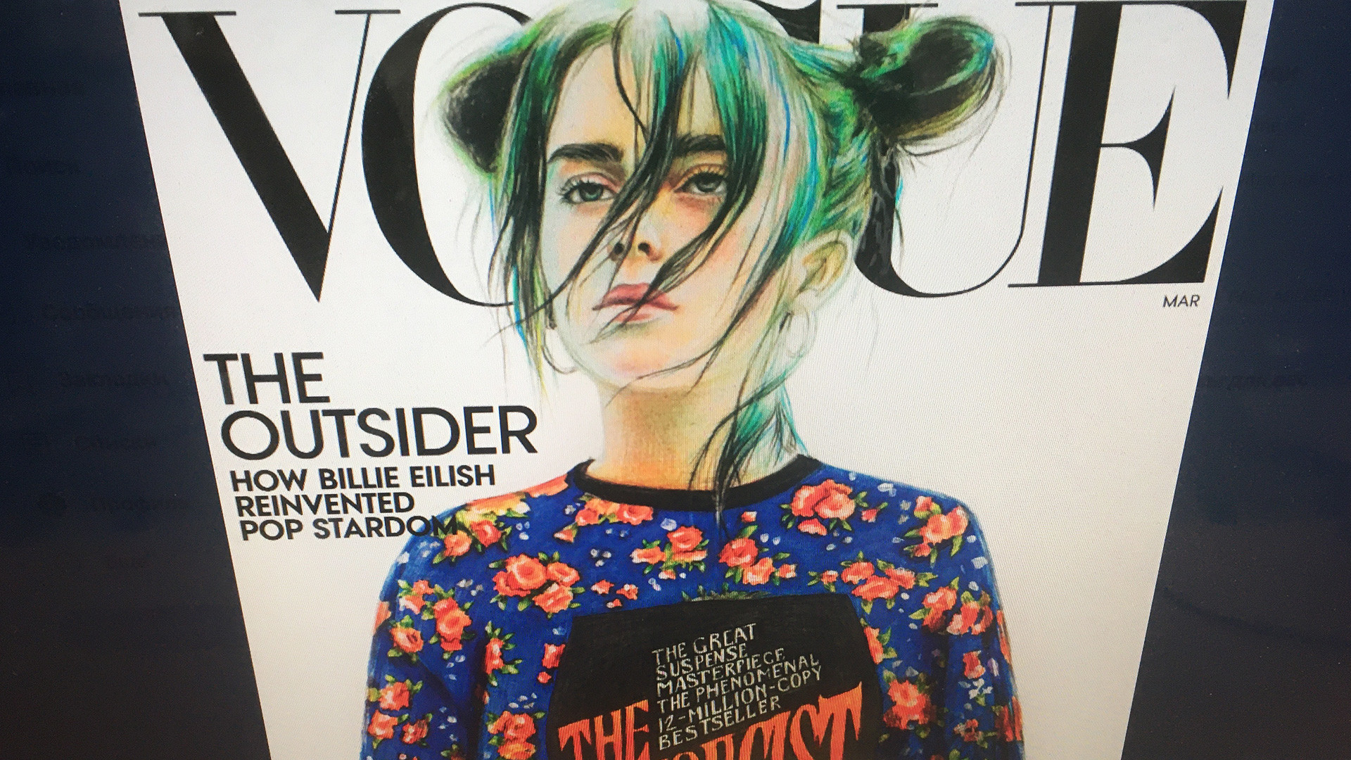 Foto da página da Vogue no Twitter