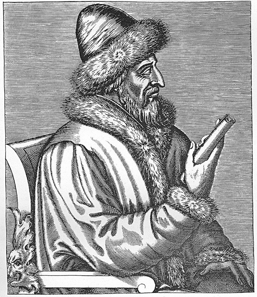 Василиј III на француској гравири,  Андре Тевет.