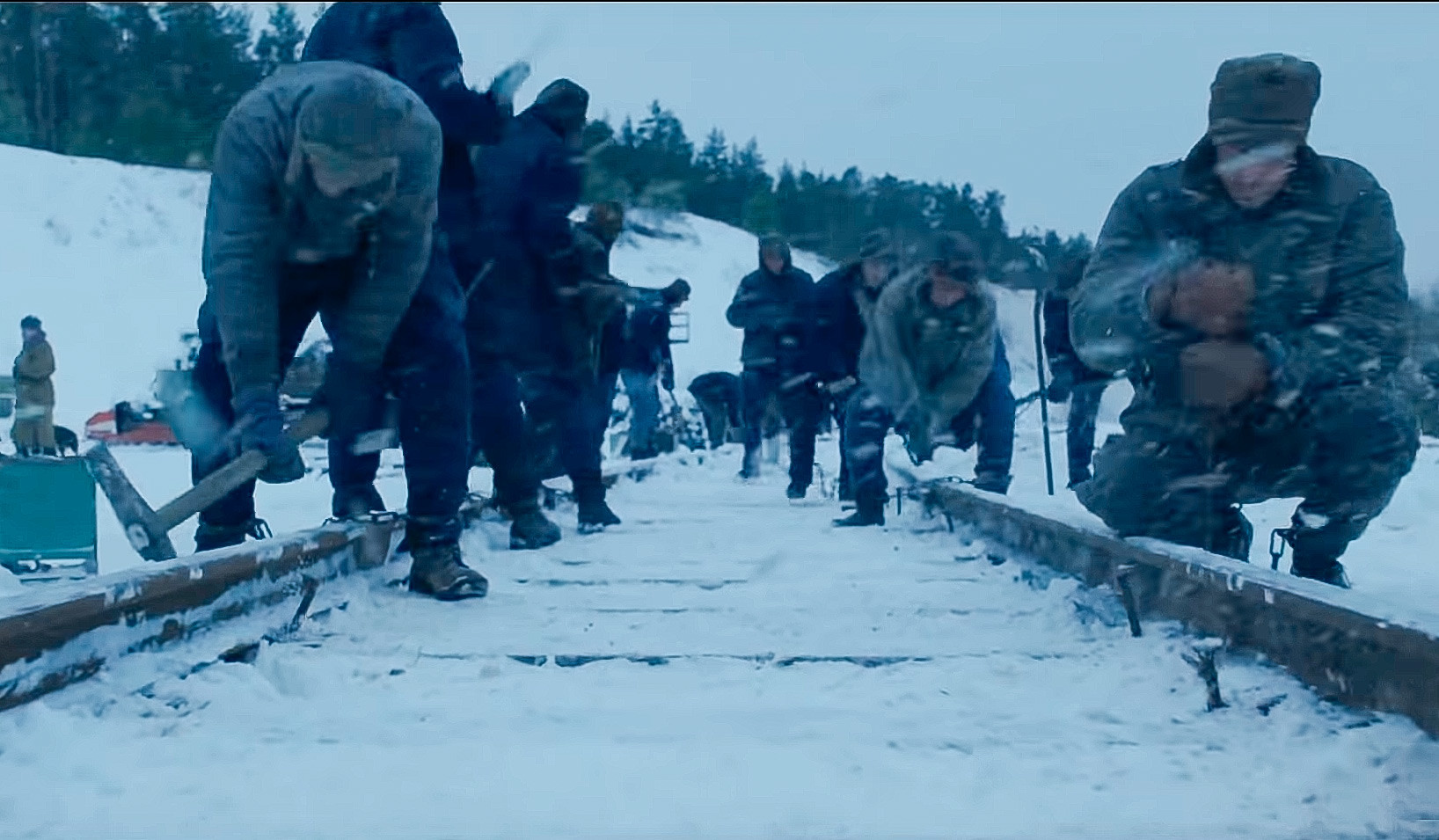 The prisoners definitely are building a railroad, presumably BAM, in official S04 teaser