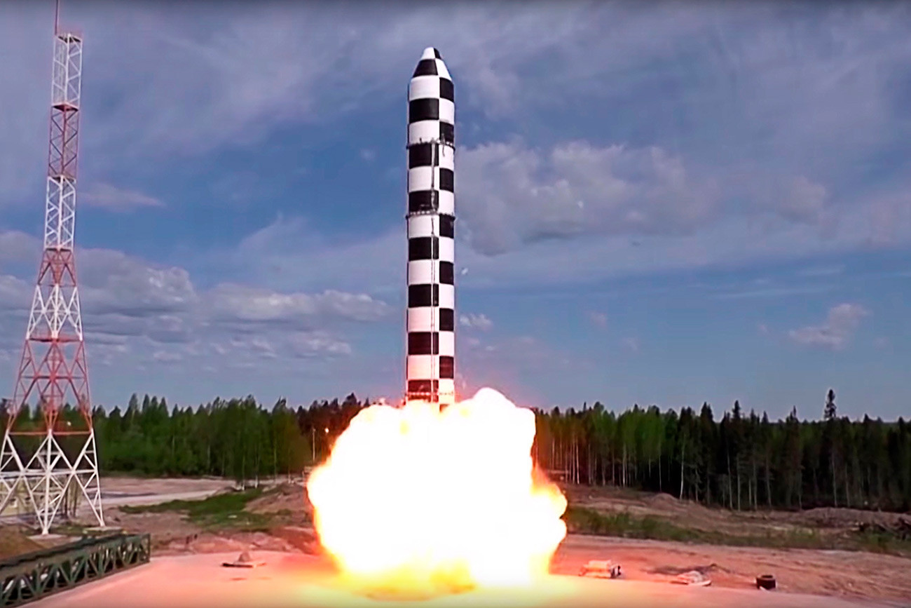 Тестирање на тешката интерконтинентална балистичка ракета „Сармат“