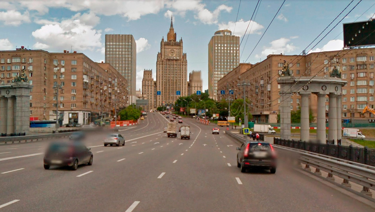 本当のモスクワの景色。