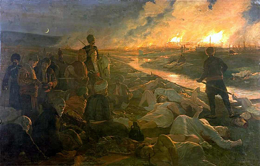 Le Massacre de Batak, 1889. Antoni Piotrowski

