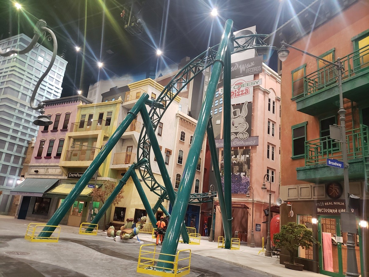 Ninja Turtles zone is home to the park's only roller-coaster, most of the ride will be in the dark at 80 km per hour