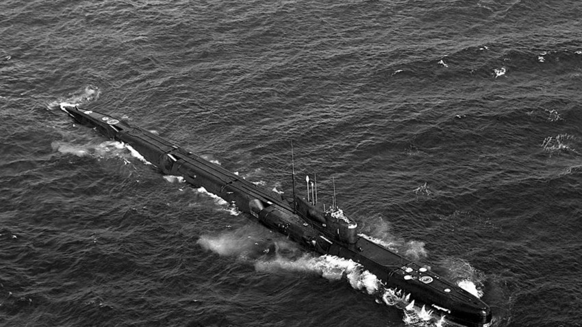 Un submarino del proyecto 675 que contaba con misiles alados.