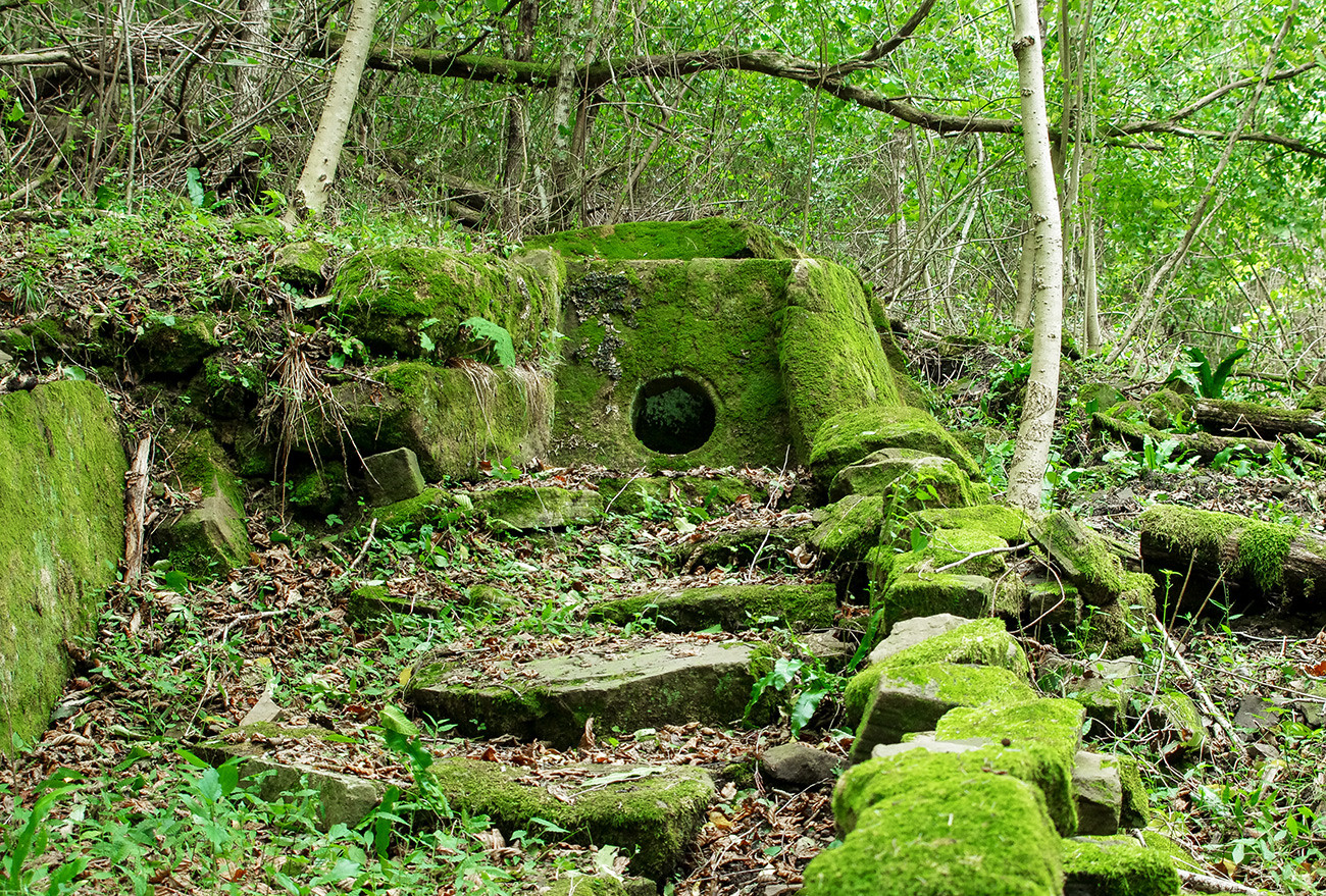 Dolmen na fornteira natural de Bjef, em Lazarievski, próximo a Sôtchi.