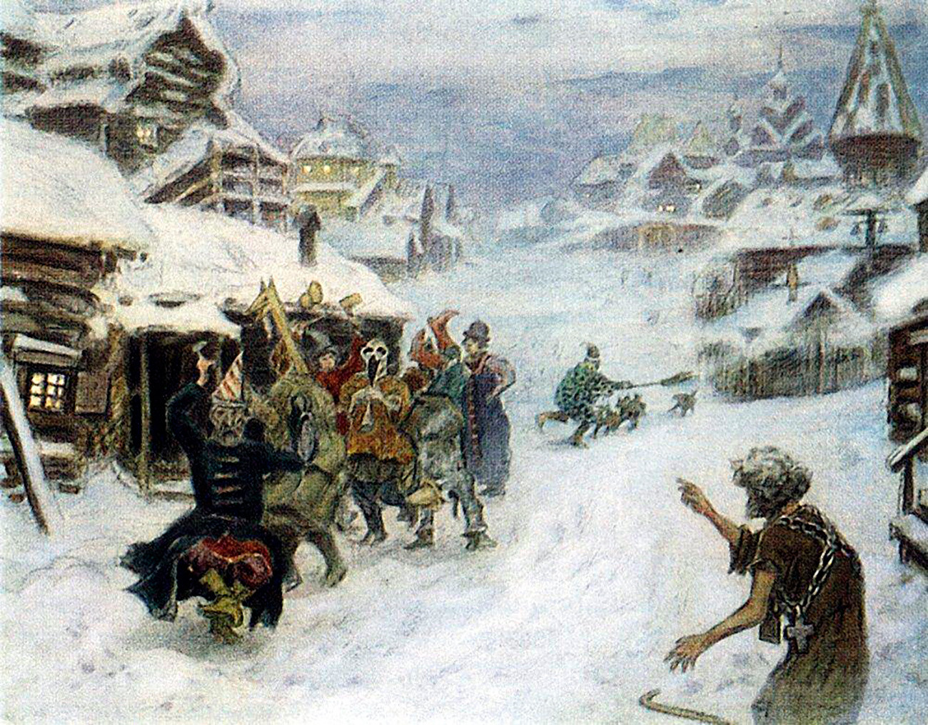 Skomorokhs par Apollinari Vasnetsov, 1904