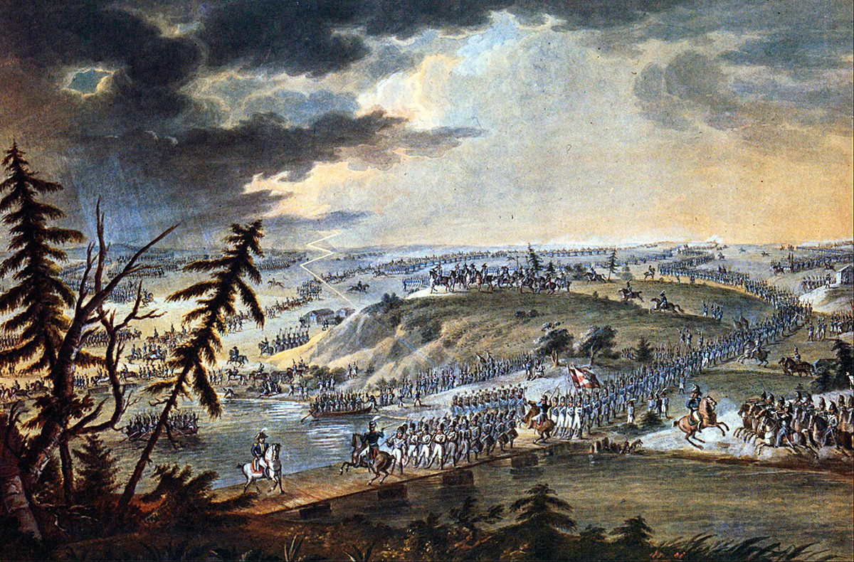 Наполеонова армија форсира Неман.