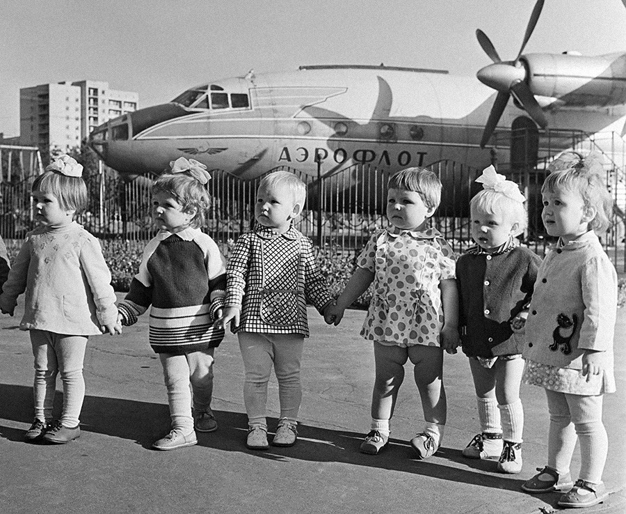 Pesawat bioskop di Voronezh, 1974.