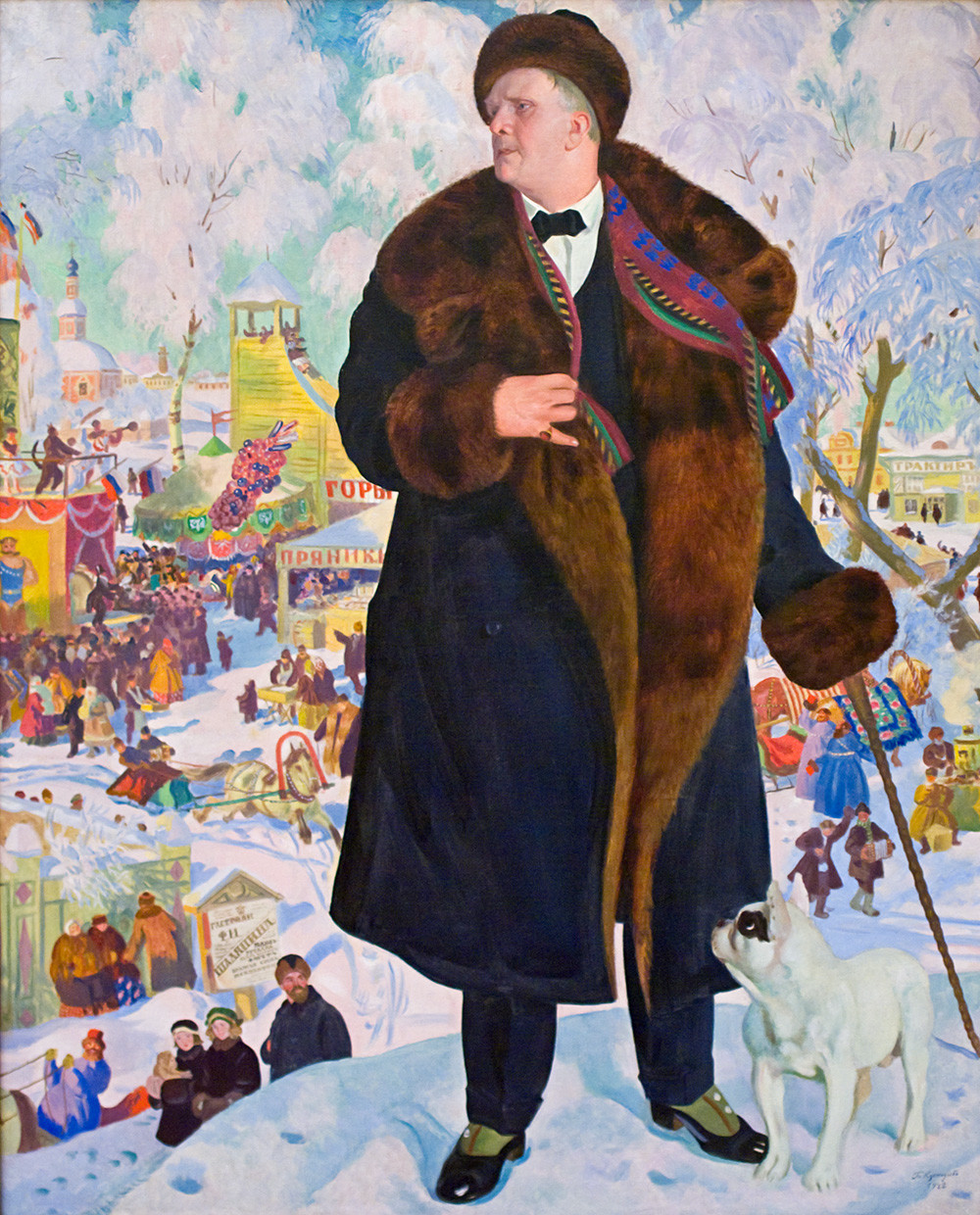  «Портрет Ф.И. Шаляпина». Борис Кустодиев. 1921.