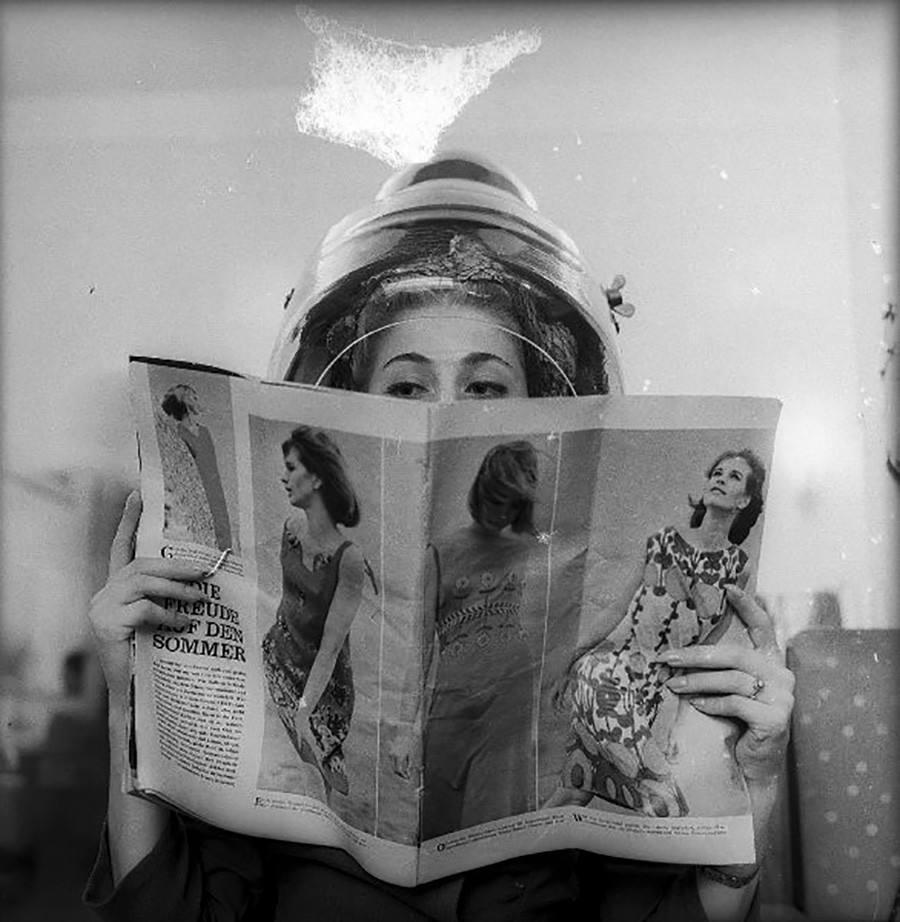 At a Tallinn hairdressers, 1970s 