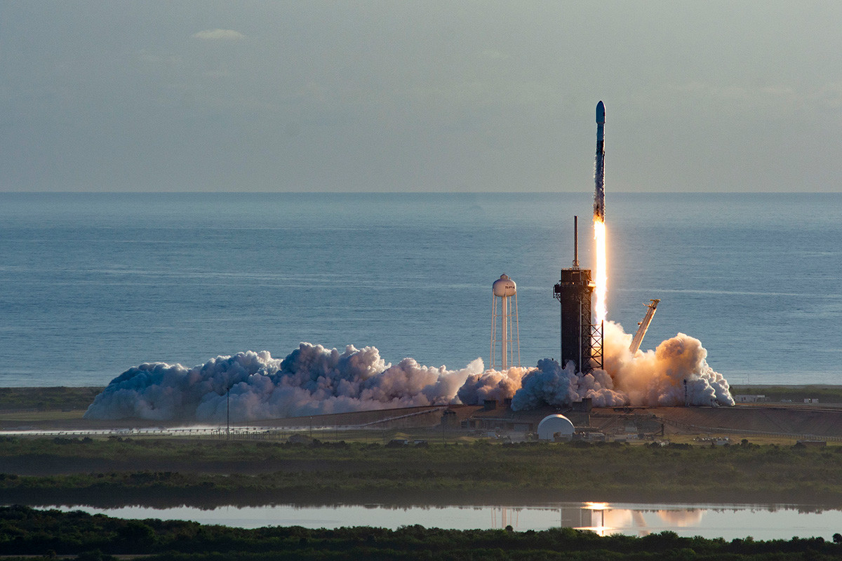 Falcon 9 lansira Starlink u orbitu, 18. ožujka 2020. 
