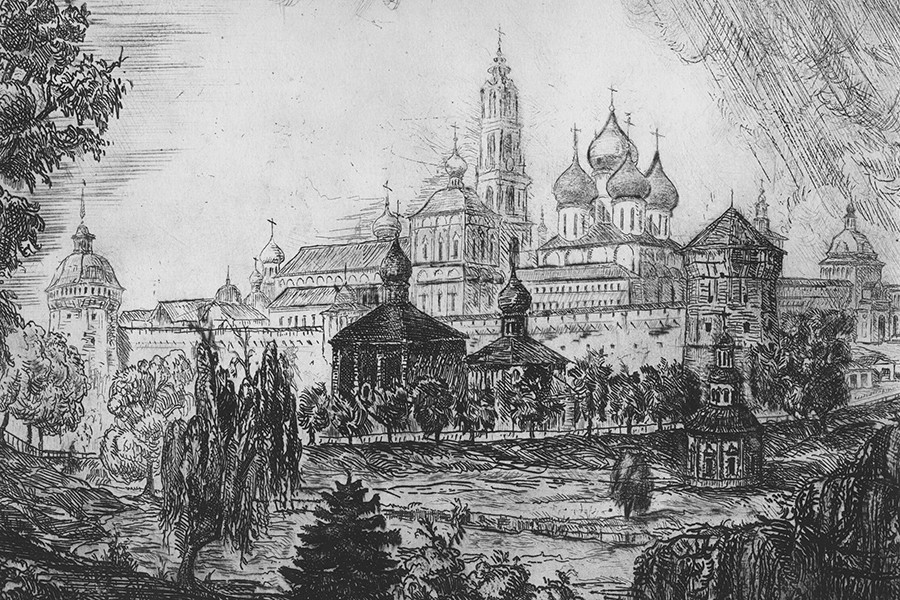 Троице-Сергиева Лавра в 17 веке