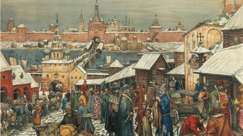 Apolinarij Vasnecov, Trgovanje v Novgorodu