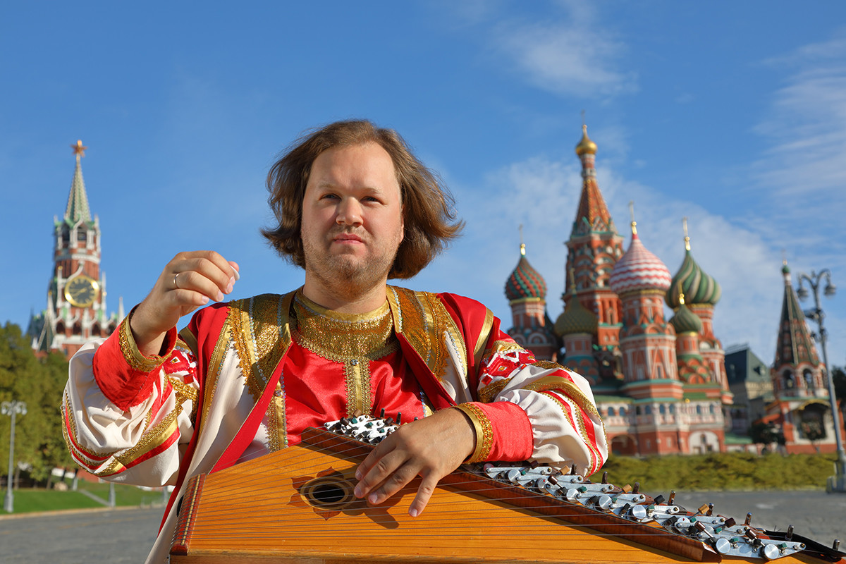 Traditional deals russian instrument