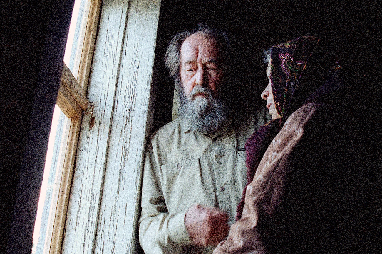 Lo scrittore e dissidente sovietico Aleksandr Solzhenitsyn