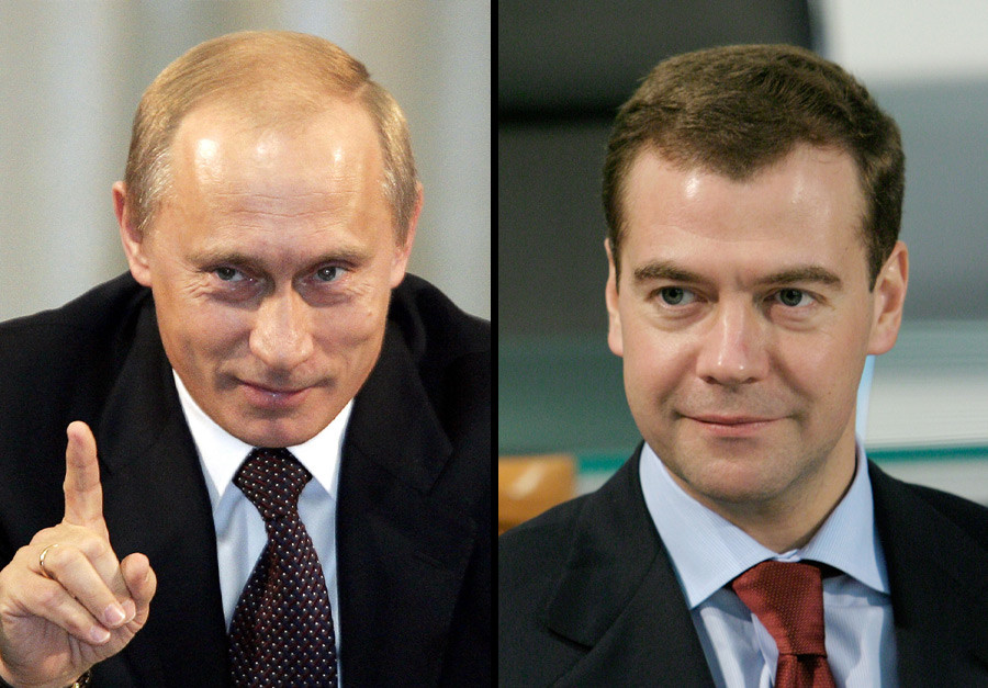 Vladimir Putin (2000-2008) in Dmitrij Medvedjev (2008-2012)