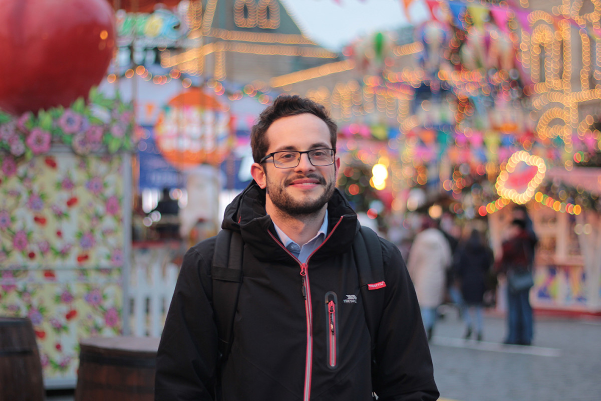 Elliot on Red Square in Moscow