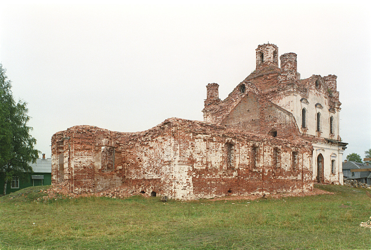 Anjímovo. Iglesia del Icono de la Imagen del Salvador Milagroso, vista del suroeste. 28 de agosto de 2006.