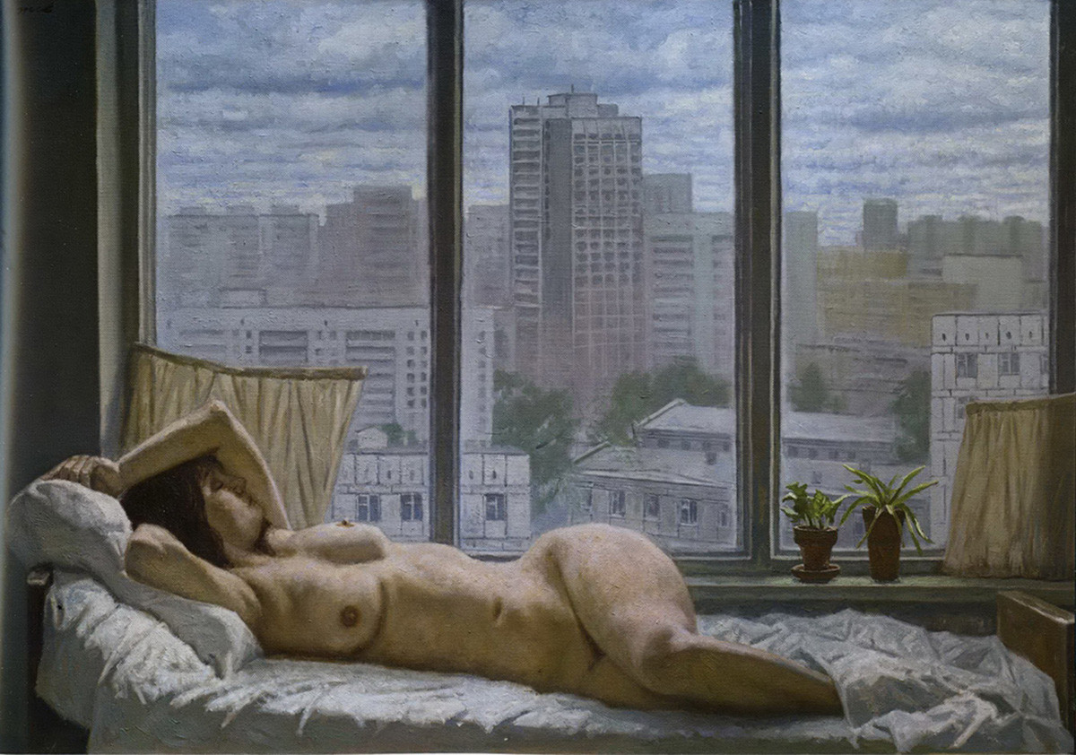 „Магловито јутро“ („Сиво јутро“), Гелиј Коржев, 2006.