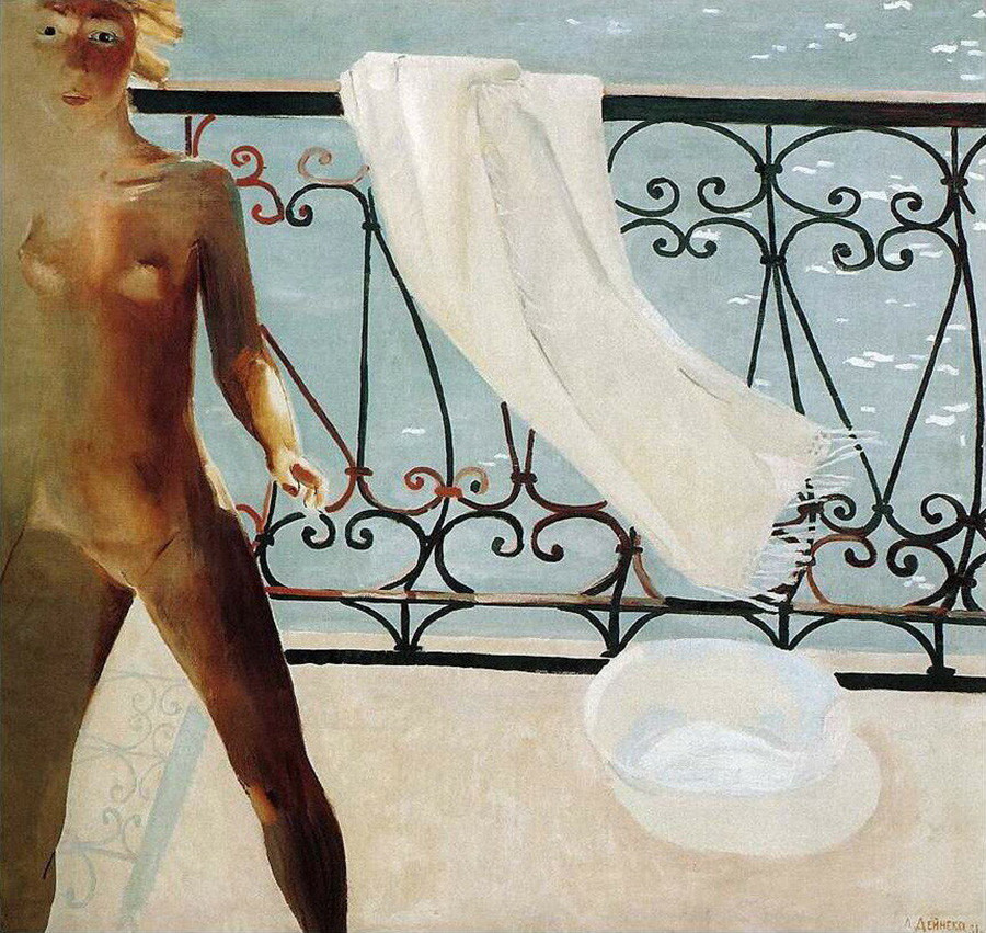 „На балкону“, Александар Дејнека, 1931.