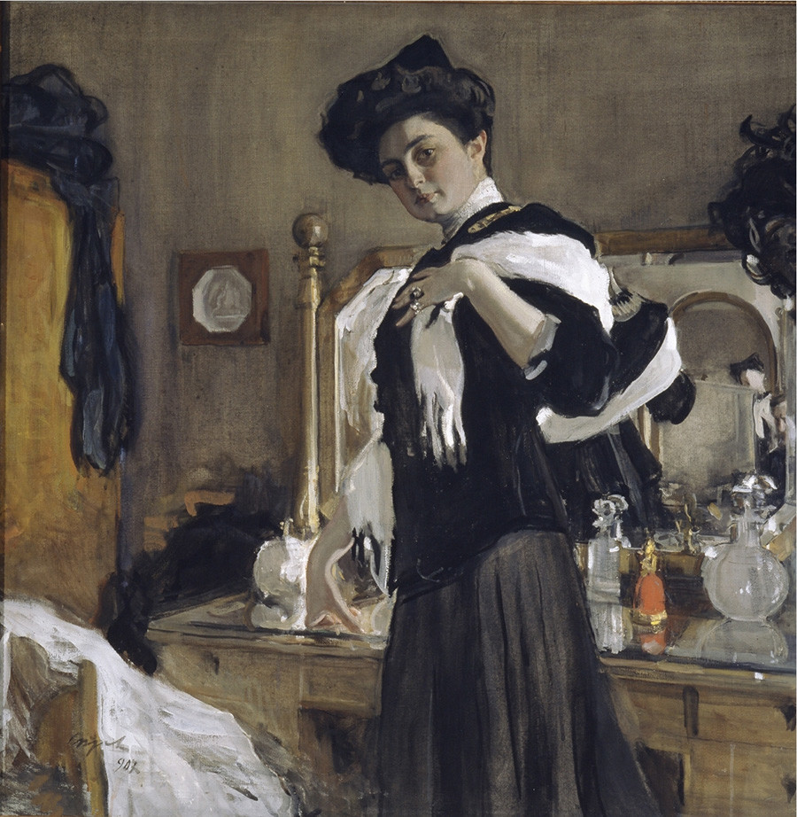 
„Портрет на Г.Л. Гиршман“, Валентин Серов, 1907.

