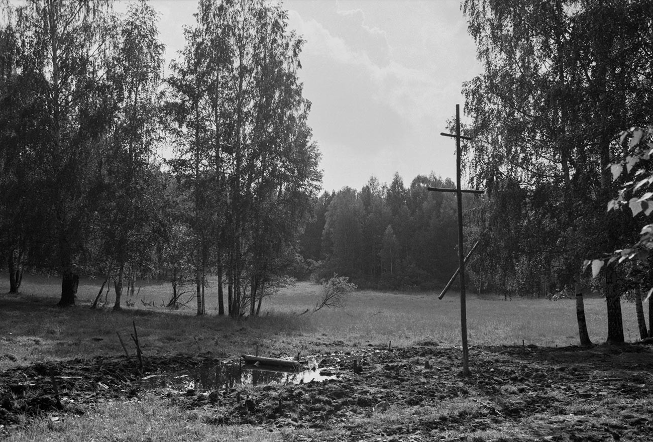 Porosenkov log, the place where the bodies were eventually discovered.