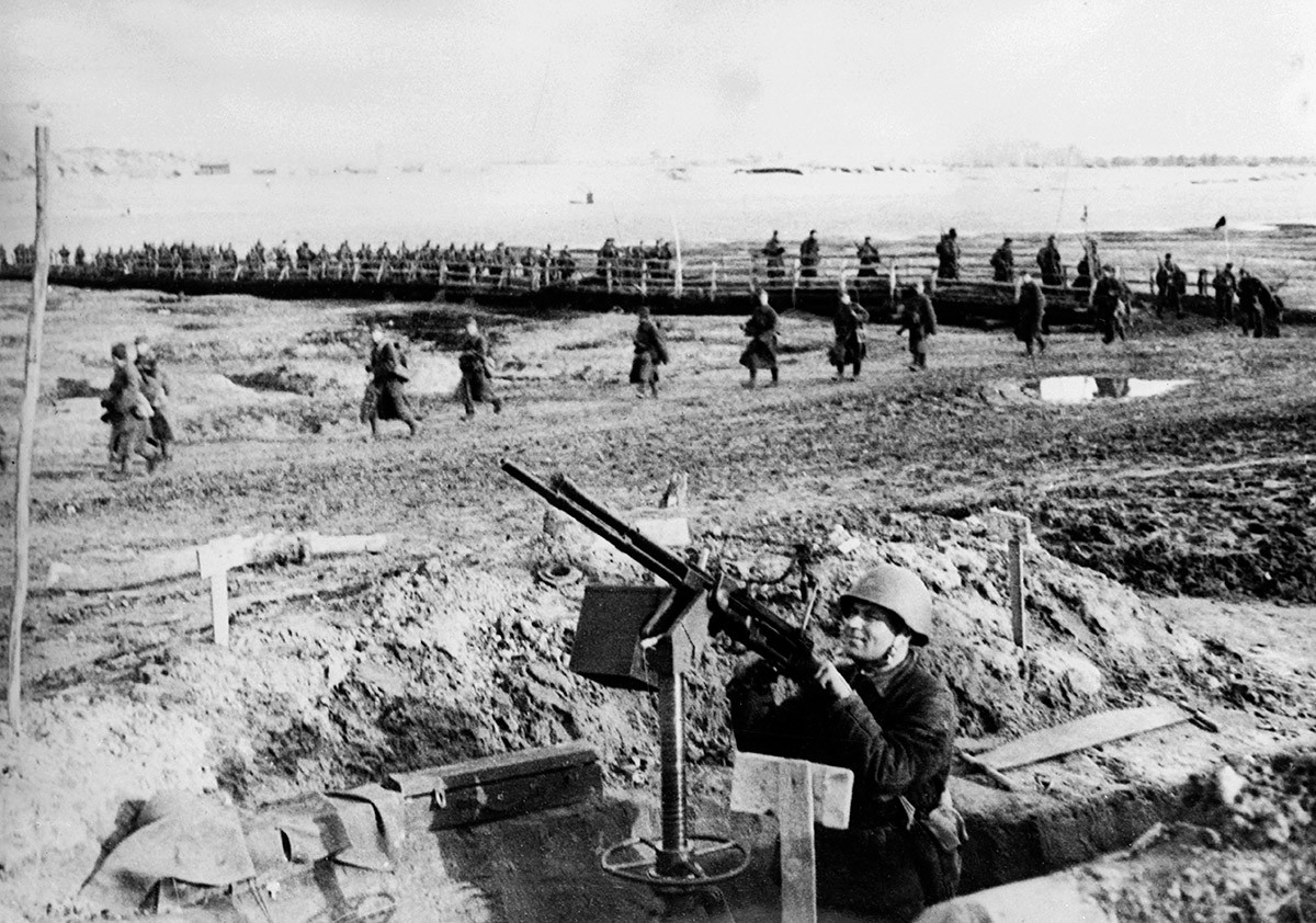Soldats soviétiques pendant la bataille de Stalingrad