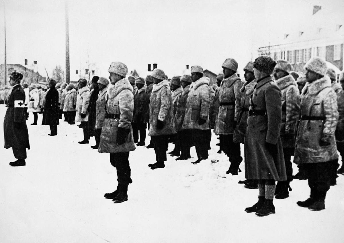 Voluntarios suecos en Finlandia, 1940.