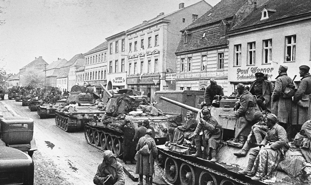 Gran Guerra Patria 1941-1945. Tropas soviéticas en Alemania.