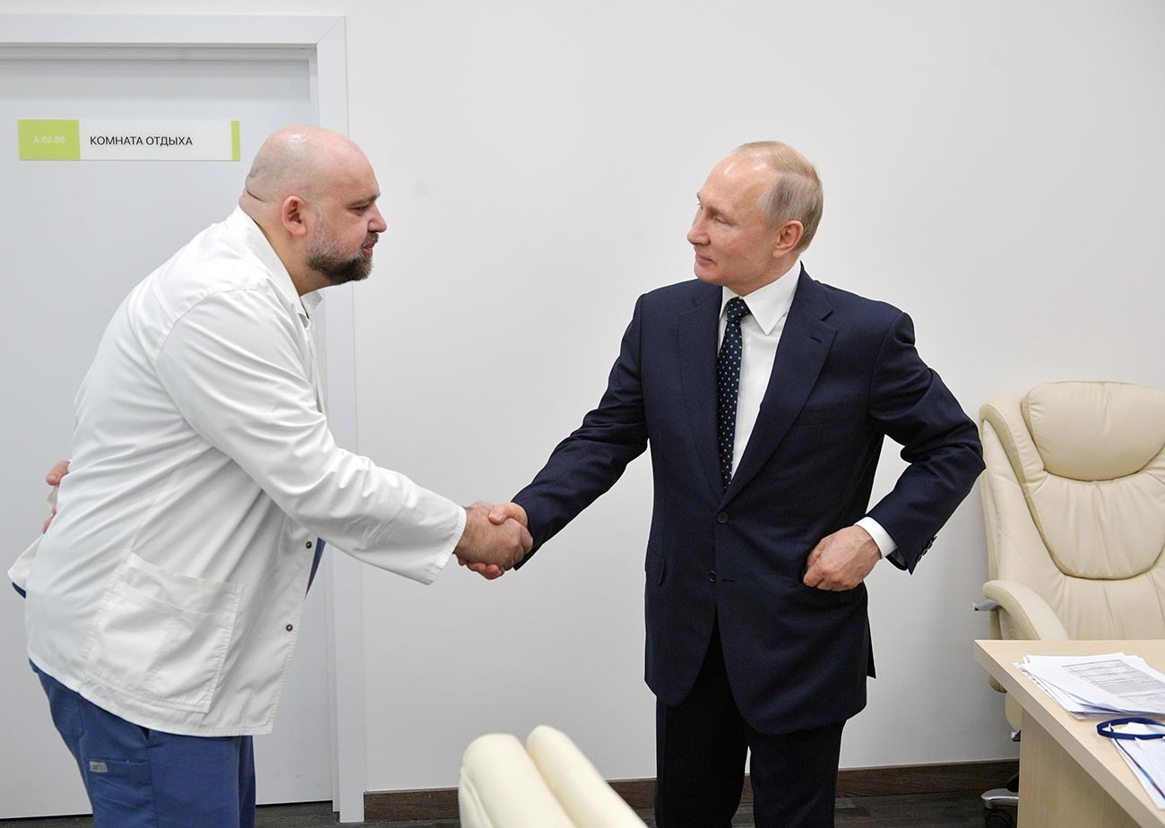 Wladimir Putin und Denis Prozenko