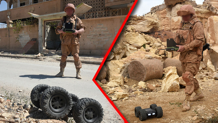 Robotizirani kompleks "Skarabej" tokom borbene eksploatacije u Siriji