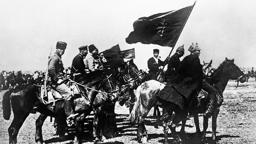 Војници Прве коњичке армије 1920. године, у време Грађанског рата.
