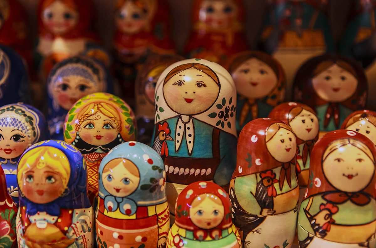  Boneka-boneka Matryoshka di Museum Mainan.