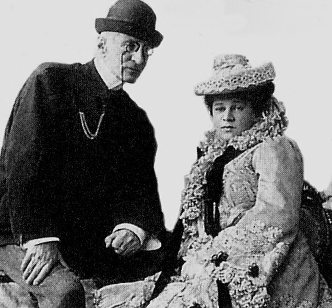 Grand Duke Nicholas Konstantinovich and his wife Nadezhda Dreyer, later the Duchess Iskander