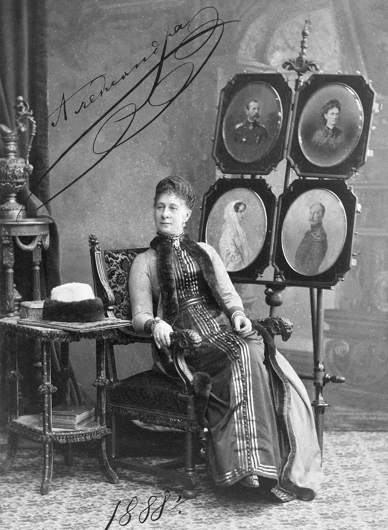 Grand Duchess Alexandra Iosifovna later in her life, in 1888