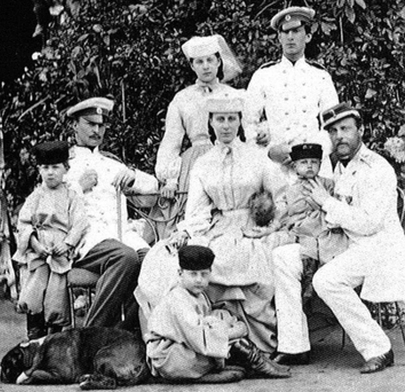 Grand Duke Konstantin Nikolaievich and his family