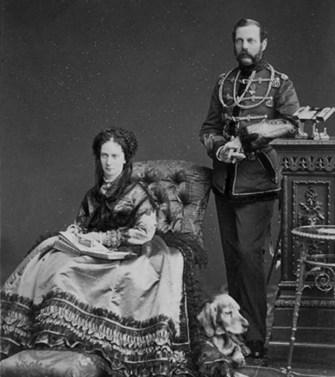 Александър II и жена му Мария Александровна