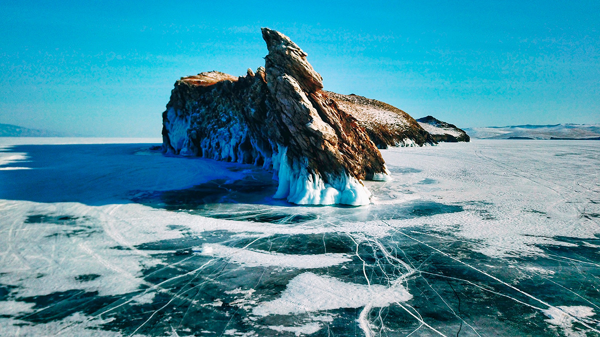 Zimske dekoracije na Bajkalu

