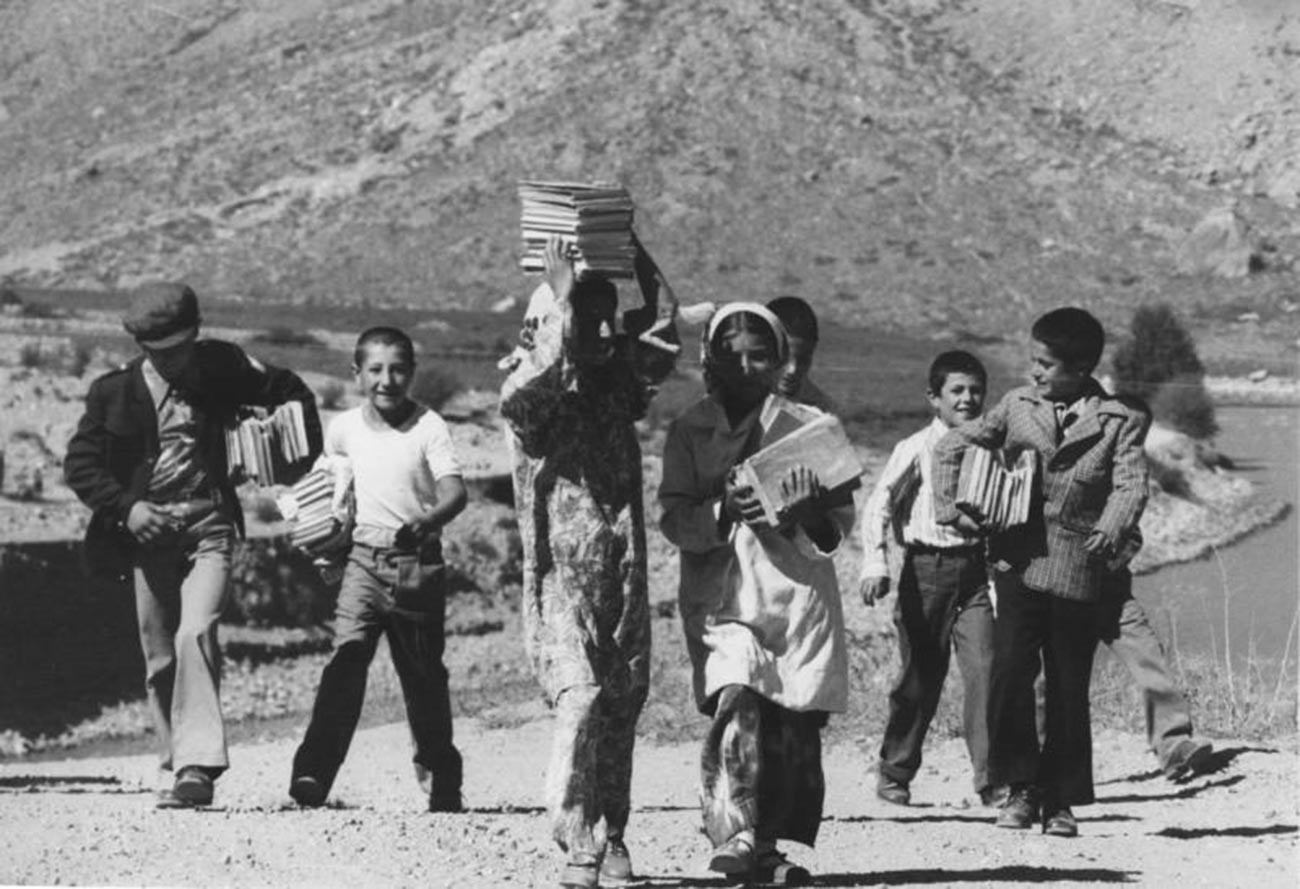 Ahead of September 1, “Day of Knowledge,” Tajik SSR; 1972.
