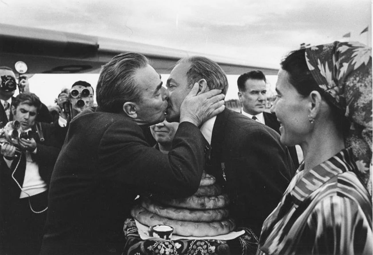 Leonid Brezhnev’s visit to the Uzbek Republic; 1970s.