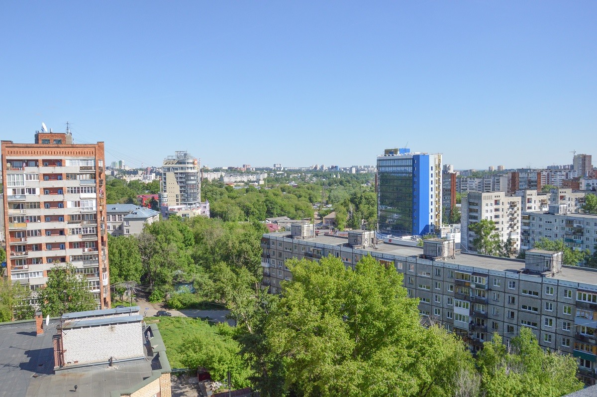 La vue depuis ce fameux toit à Nijni Novgorod