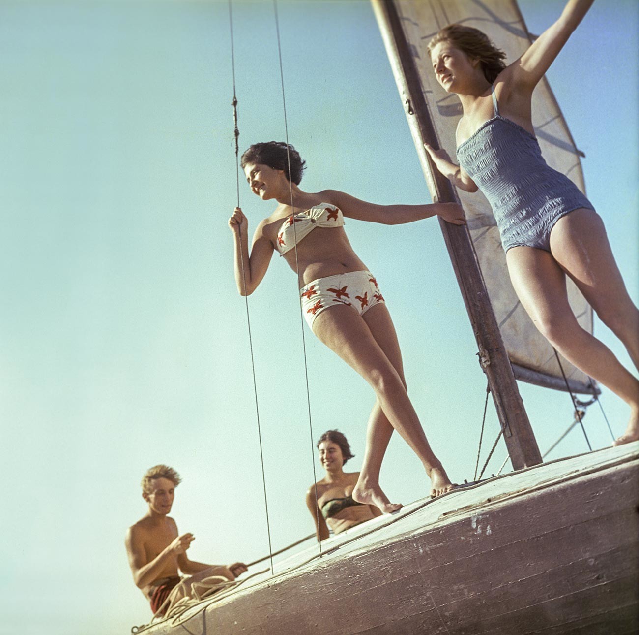 На јахти, 1963. 