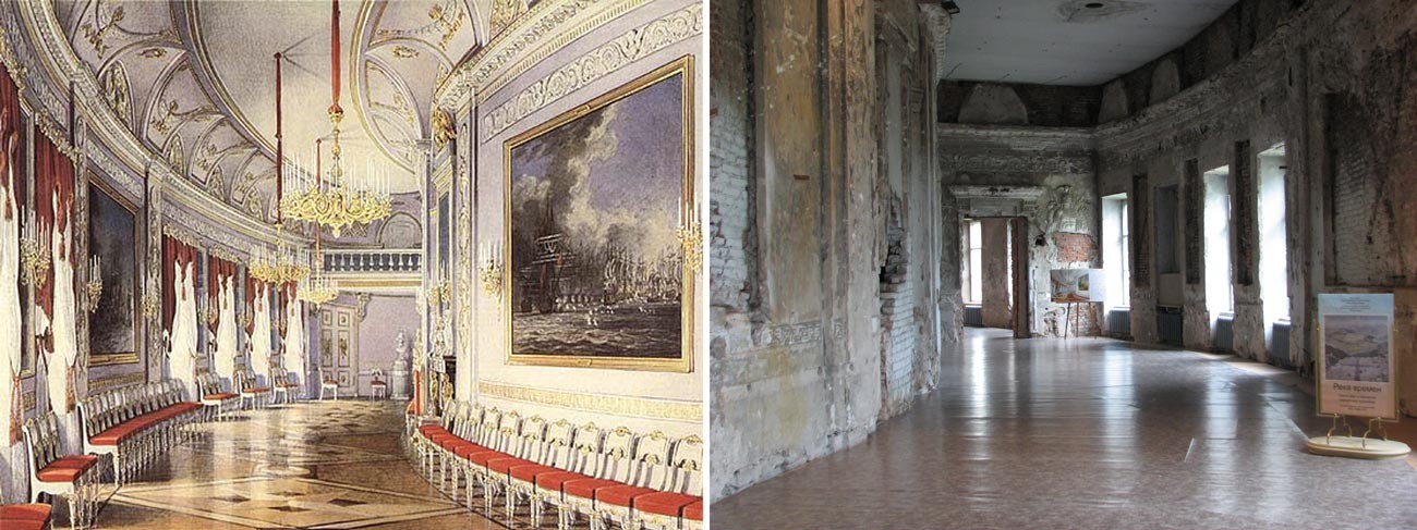 The Chesma Gallery in 1877 and in 2008