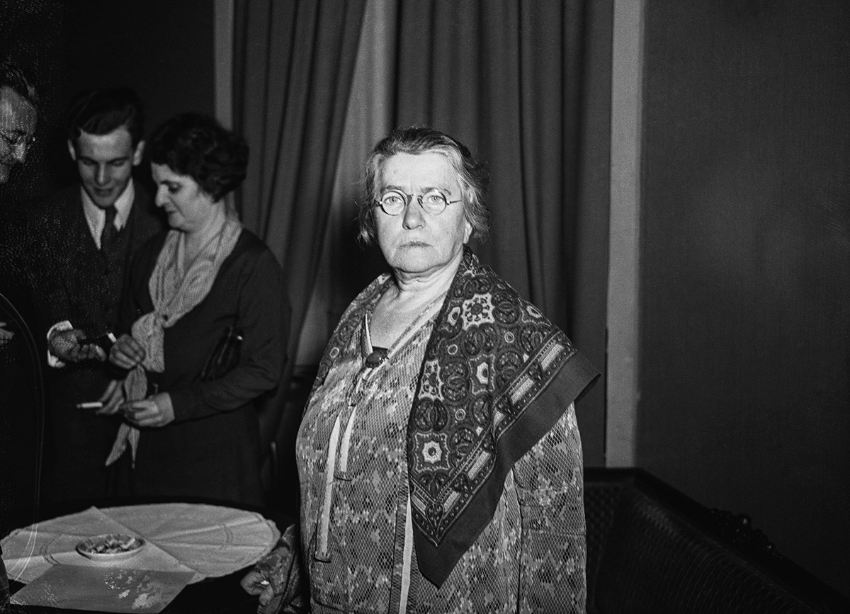 Emma Goldman 15 let po deportaciji ponovno v New Yorku (1934)
