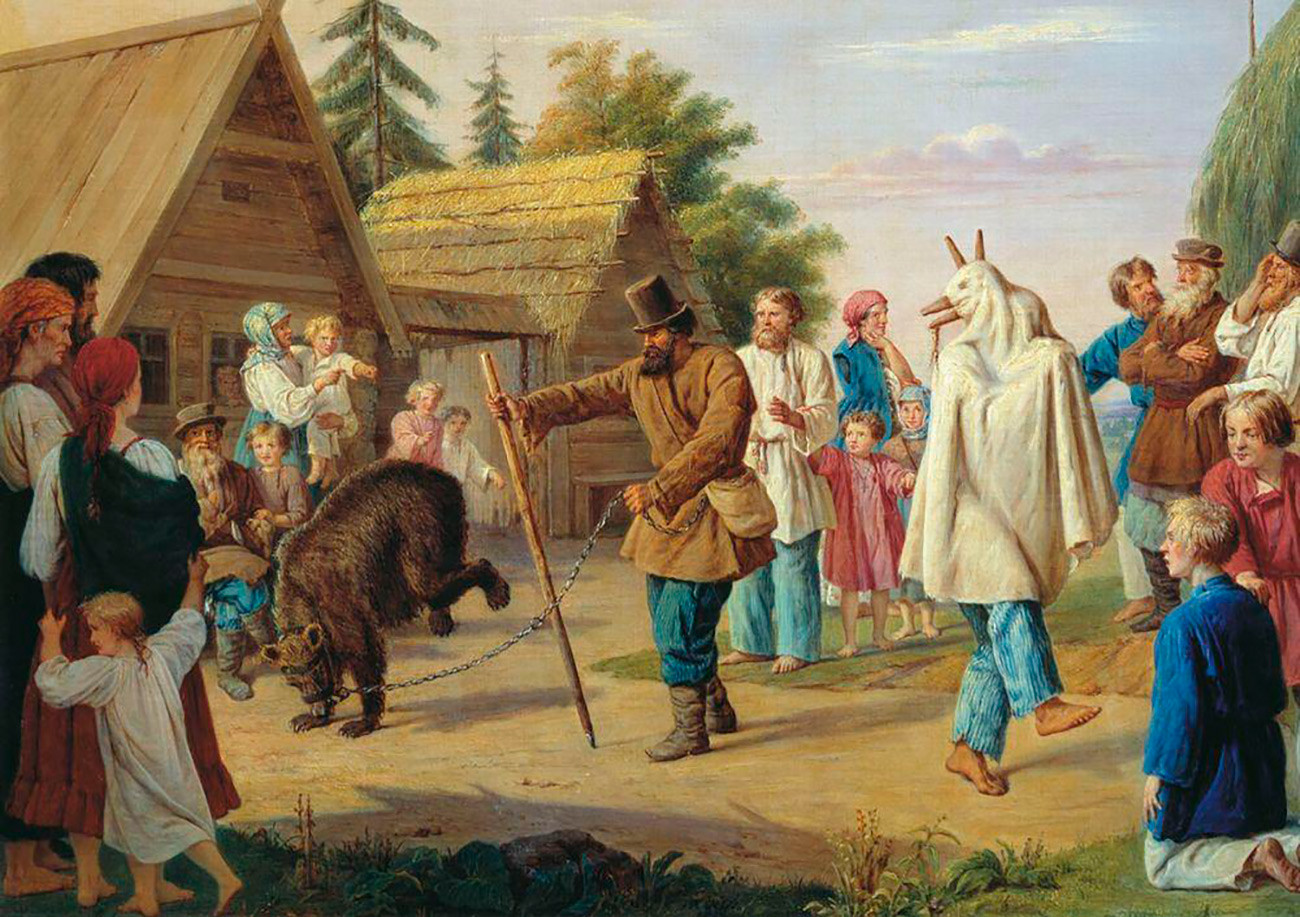 Skomorokh al villaggio, 1857