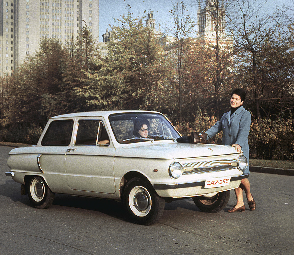 The ‘ZAZ-966’ from the Zaporozhye Automobile Factory (known simply as the ‘Zaporozhets’), produced in 1970.