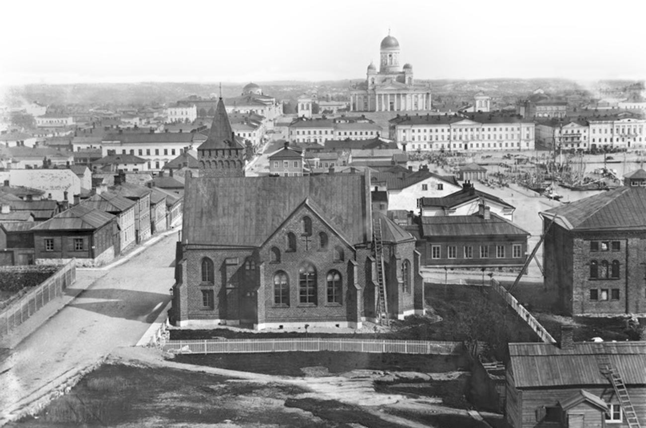 ヘルシンキの風景、1867年