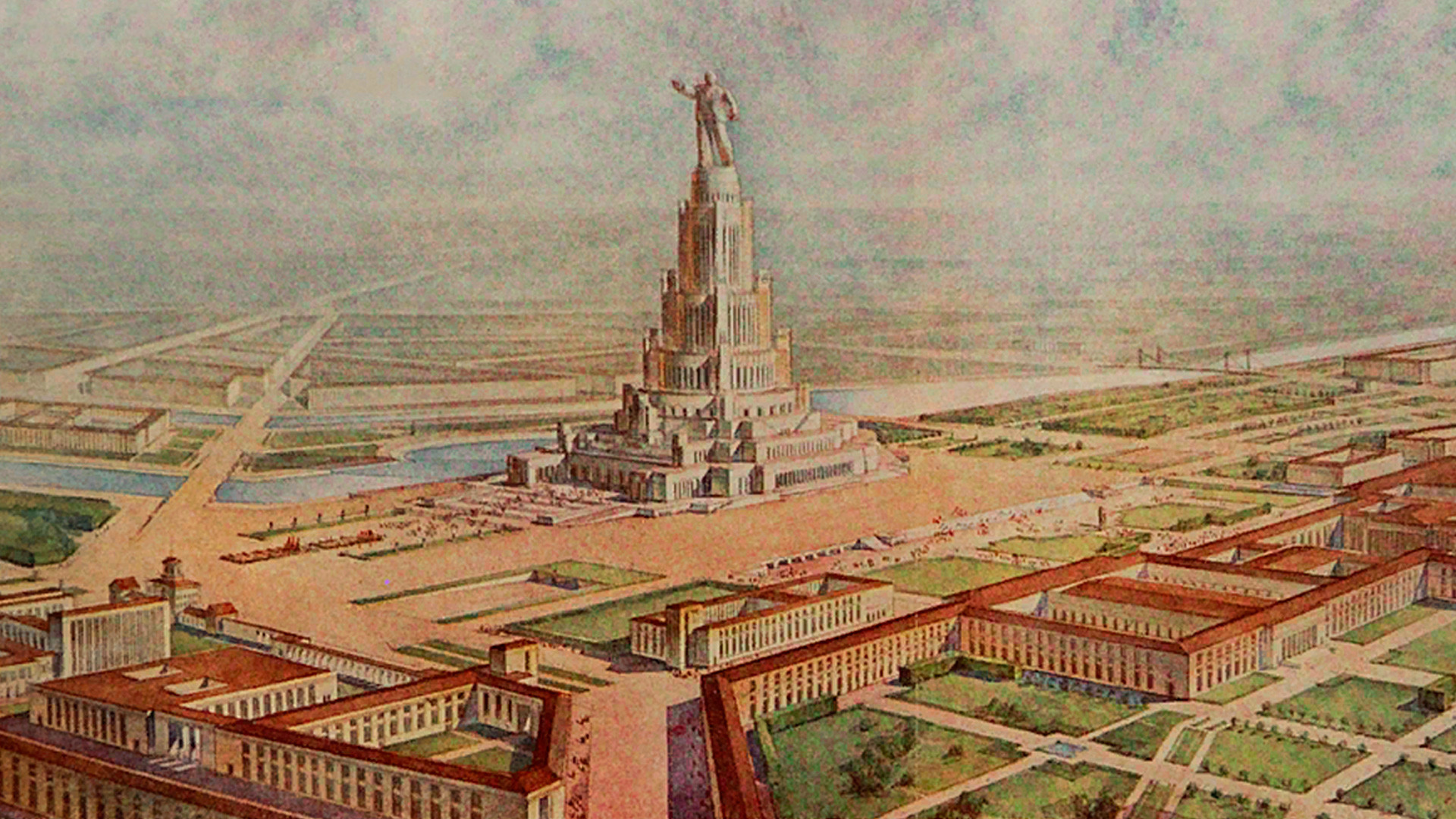 Illustration for the Palace of the Soviets