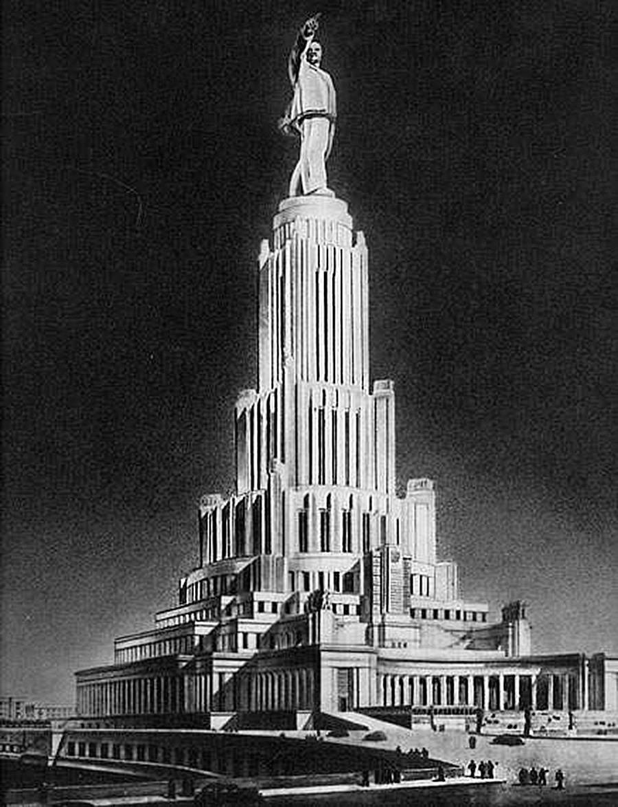 Maketa palače po zamisli Borisa Iofana iz leta 1934