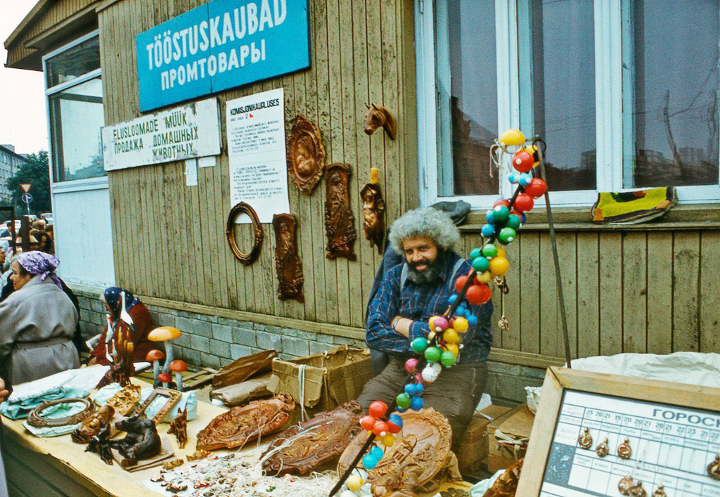Verkäufer in Tallinn, 1987